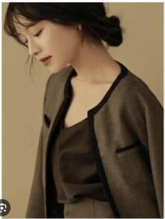 L'Or tweed jacket ロル L'AUBE BLANC かじまり - メルカリ