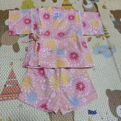 Thumbnail of ミキハウス　ベビー甚平　90㎝　オレンジ