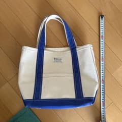 i*o様 ORCIVAL キャンバス トートバッグ ホワイト/ブルーのサムネイル