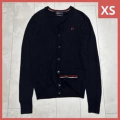 j*a様 FRED PERRY ネイビー Vネックカーディガン XSのサムネイル