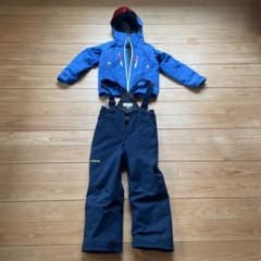 子ども用スキーウェアセット 青のサムネイル