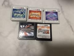【動作確認済み】ポケモンソフト5本セット　X、プラチナ、ホワイト2、サンムーンのサムネイル
