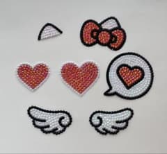 うちわデコ パーツ 赤のサムネイル