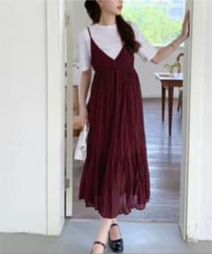 ワッシャーキャミワンピース　emi+のサムネイル