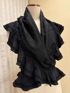 シージョ　黒ダマスクジャガード　黒フリル　フラメンコ　衣装 フラメンコ衣装 シージョ 黒ダマスクジャガード 黒フリル - メルカリ