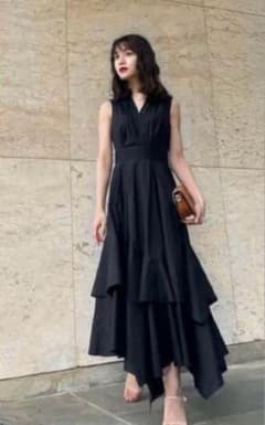 L'or Volume Shirt Dress/ black かじまり　ロルのサムネイル