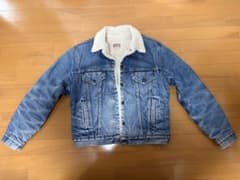 80s USA製 Levi's デニム ボアジャケット　42Rのサムネイル