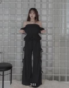 フィクショントーキョー リボンパンツ＋Act.01ドットトップ ほぼ未使用のサムネイル