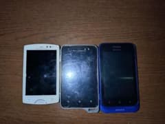 【希少】ソニー エクスペリア レトロ小型スマホ 3台セット【動作確認・初期化済】 希少】ソニー エクスペリア レトロ小型スマホ 3台セット【動作確認