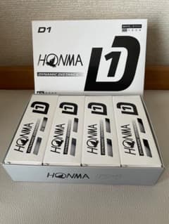 【新品未使用】ホンマ HONMA D1ゴルフ ボールホワイト 1箱12個入りのサムネイル