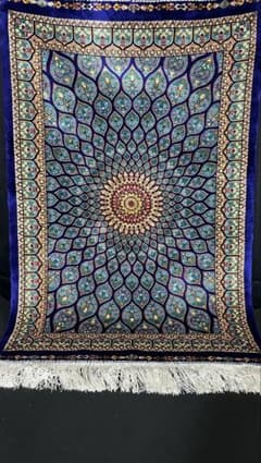 最高級 ペルシャ絨毯シルク イラン クム産 約120万ノット58×86cm