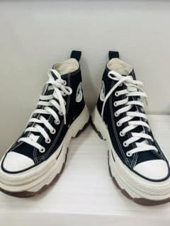 1回着用美品【CONVERSE】 ALL STAR ブラックハイカットスニーカーのサムネイル