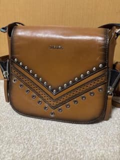 DIESEL ブラウン レザー ショルダーバッグのサムネイル