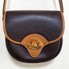 【BELSY CONZALEZ.】レザーショルダーバッグブラウン✕キャメルのサムネイル