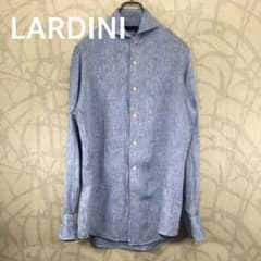 LARDINI ラルディーニ ホリゾンタルカラー カッタウェイ リネン長袖
