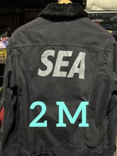 minedenim×wind and sea denim boa jkt 黒 M - メルカリ
