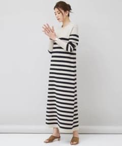 カレンソロジー　パネルボーダーワンピース　ドゥーズィエムクラスのサムネイル