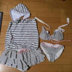 RU  4点セット3way水着  ボーダーのサムネイル