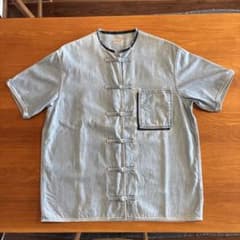KAPITAL チャイナ風デニム半袖シャツ KAPITAL チャイナ風デニム半袖シャツ - メルカリ