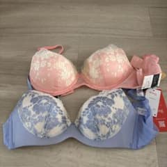 Wing レースブラジャー M ピンク ＆ ワコールDateブルーのサムネイル