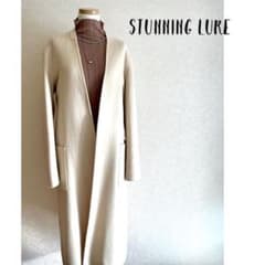 Stunning Lure スタニングルアー ノーカラーロングコート アウター 