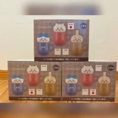 ちいかわ　チルタイム 蓋付き マグカップ　ハチワレ うさぎ　　　3個セットのサムネイル