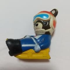 たくぎん たくちゃん 札幌オリンピック1972貯金箱 そり ソフビ 昭和