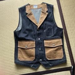 KOJIMA GENES ウォバッシュストライプ ワークベストのサムネイル