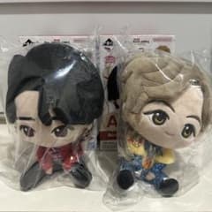 A상 봉제인형 마스코트 모쿤 & 료쨩입니다 오모리 모토키토 사와 료가 SET
