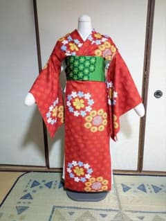見返り美人図と同じ着物 反物 小袖風着物《復刻意匠反物》振袖 小振袖 