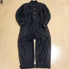 激レア！40's フランス ブラックモールスキンオールインワン vintageのサムネイル