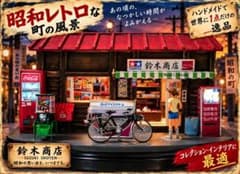 ☆世界に1つだけのオリジナル ミニチュア ジオラマ 昭和レトロな商店