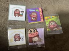 サク山チョコ次郎　５枚セット　ちょもだちビスケット第1弾