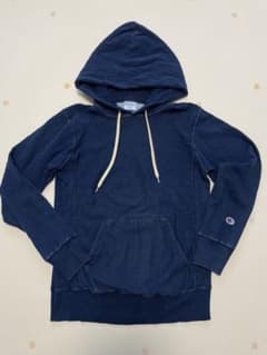 Champion Reverse Weave ネイビー インディゴパーカー Sのサムネイル