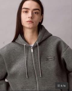 【新品】Calvin Klein ジップパーカーグレーBTSジョングク着用モデルのサムネイル