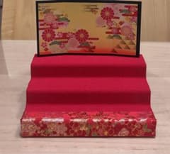 25 お雛様 ひな祭り ひな壇 三段飾り 金屏風 ミニオブジェディスプレイ