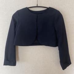 【入学式】GU（ジーユー） ジャケット120cm 女の子 ボレロ ネイビーのサムネイル