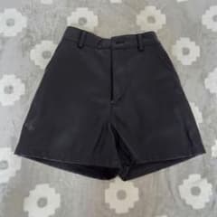 COLZA フェイクレザー ショートパンツ ブラック SSのサムネイル