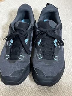 adidas スニーカー 25.0cm 黒色/水色のサムネイル