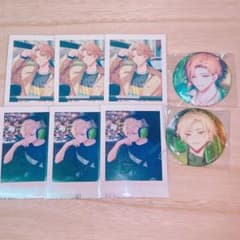 18TRIPエイトリ◎昼班久楽間潮斜木七基BDバースデー缶バッジ+ぱしゃこれ