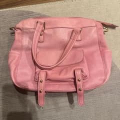 ピンク レザー ハンドバッグのサムネイル