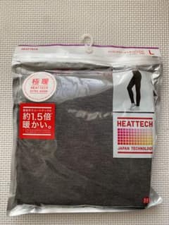 ユニクロ　極暖　ヒートテック　レギンス　Lサイズ　ダークグレー　新品未使用未開封のサムネイル