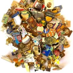 大量 100個セット フランス ヴィンテージ ピンバッジ まとめ売り P16