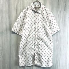 ZARA MAN ザラ 総柄 半袖シャツ フラミンゴ M 派手 希少 レトロ