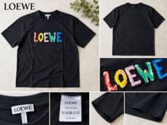 LOEWE RELAXED 刺繍 tシャツ ブラック S 即購入OK