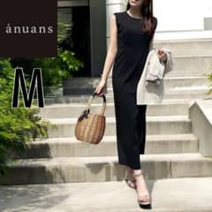 anuans アニュアンス ストレートタックカットワンピース ブラック M