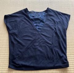 HARE 黒 VネックラップTシャツのサムネイル