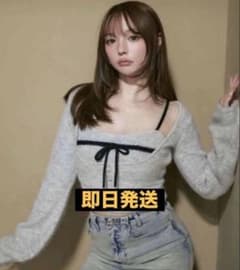 andmary】 Natalie ribbon set gray Fサイズ - メルカリ