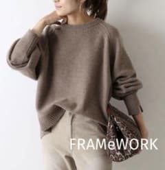 FRAMeWORK/フレームワーク W/Caクルーネックショートプルオーバー