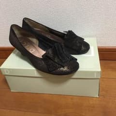 D'ICI 23cm キラキラパンプス 黒のサムネイル